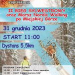 II Bieg Sylwestrowy oraz Marsz Nordic Walking po Miejskiej Górze