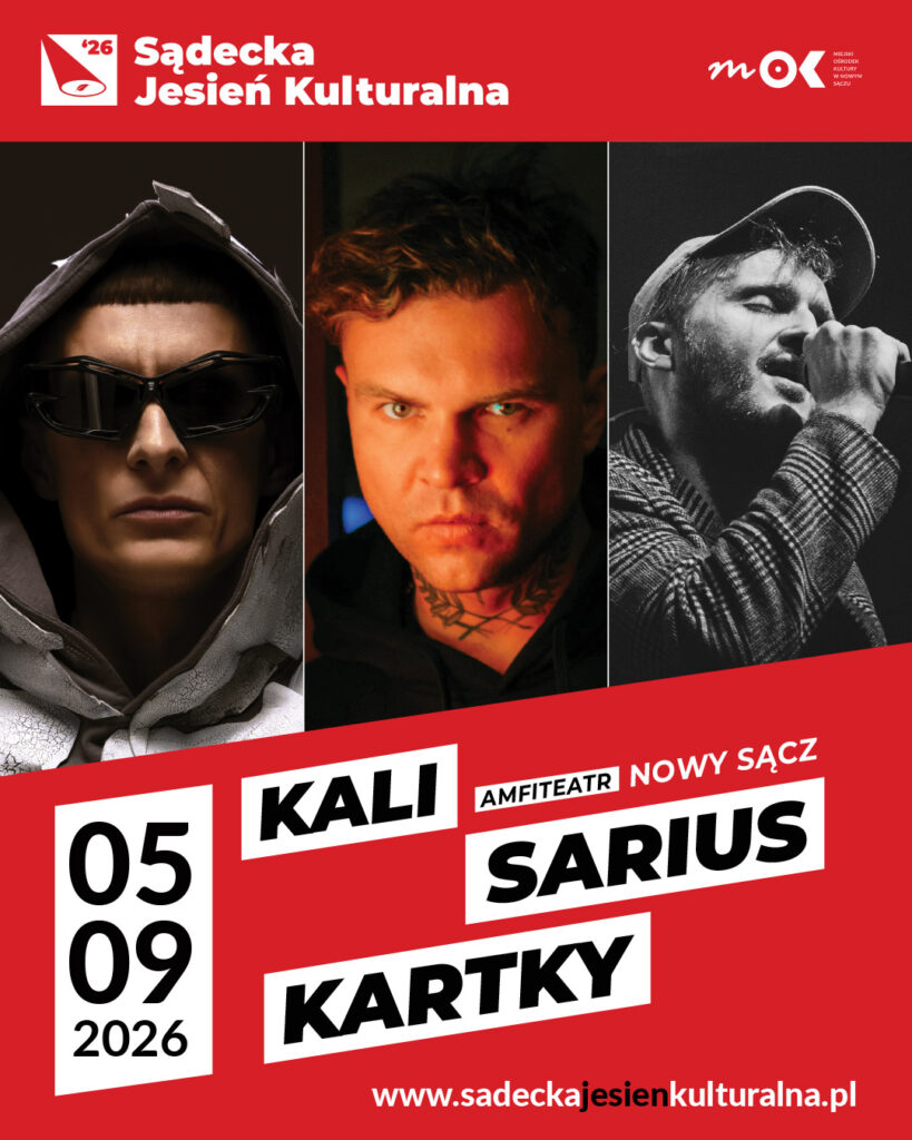 plakat koncertu Kali, Sarius, Kartky