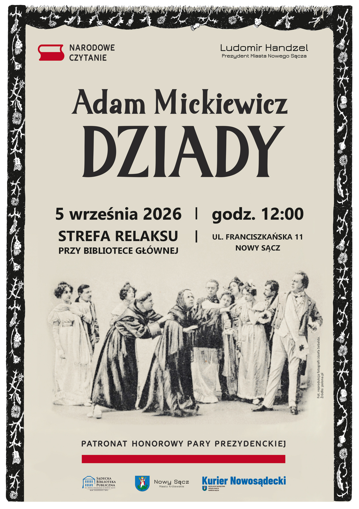 plakat akcji Narodowe Czytanie 2026