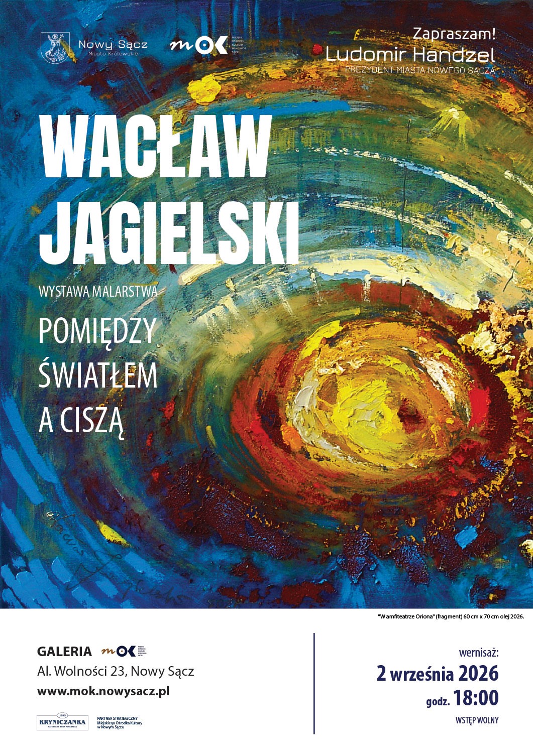 plakat wystawa malarstwa Wacława Jagielskiego plakat wystawy malarstwa Wacława Jagielskiego
