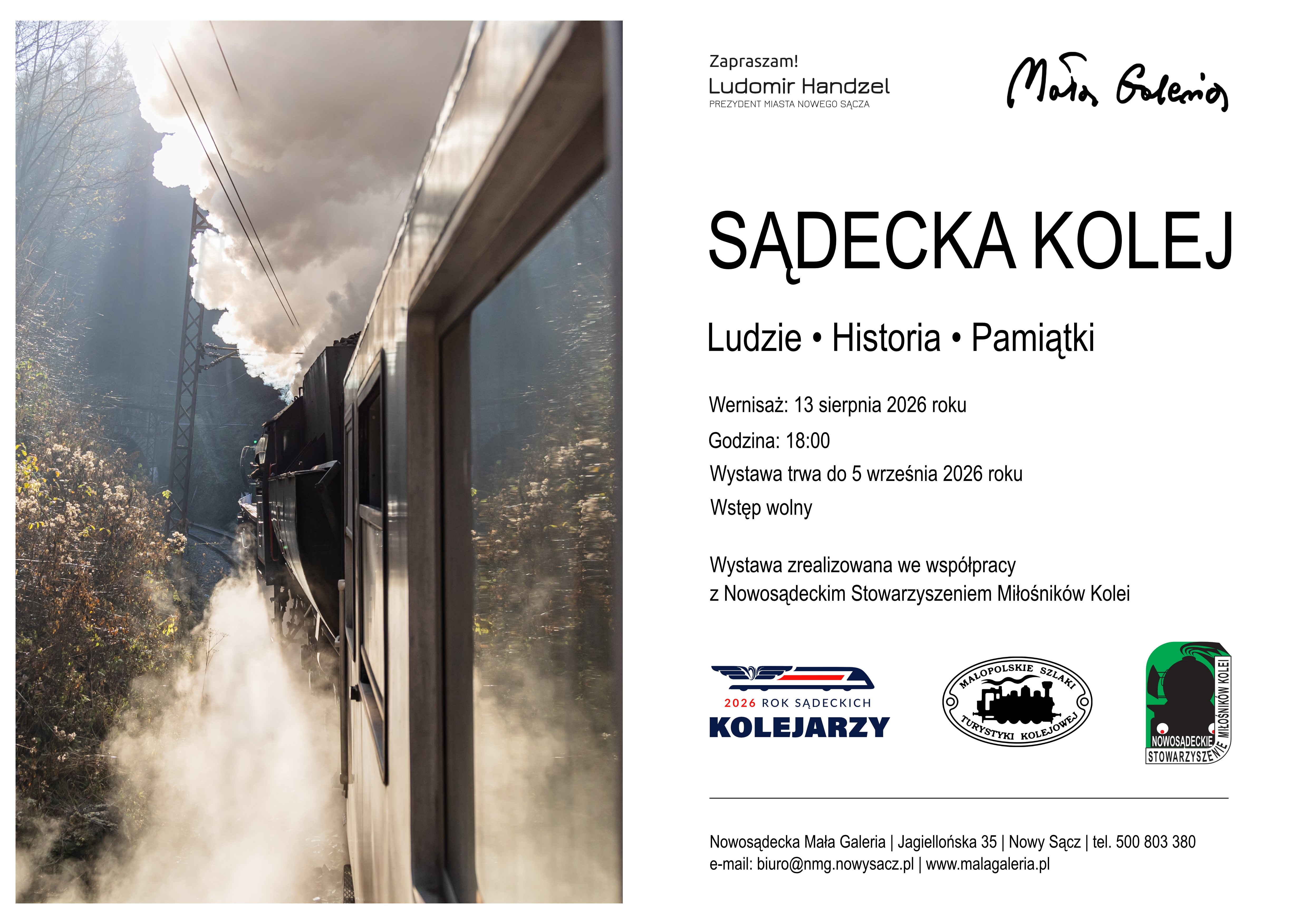 plakat Sądecka Kolej