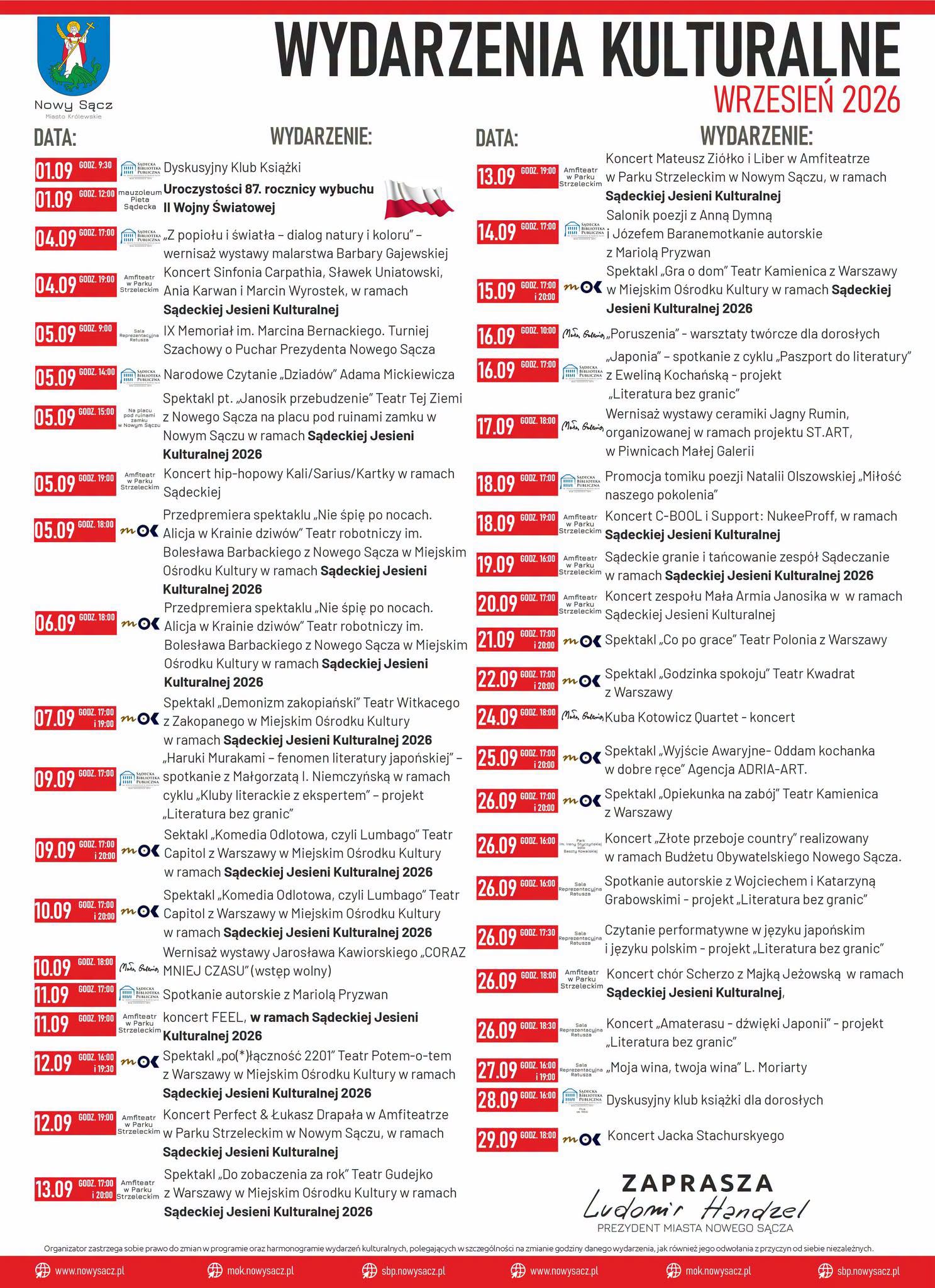 plakat wydarzeń kulturalnych we wrześniu 2026 plakat wydarzeń kulturalnych we wrześniu 2026