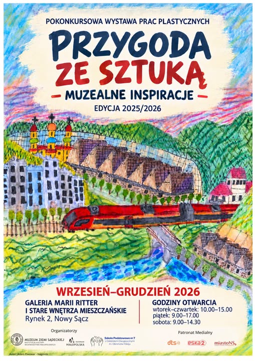 Przygoda ze sztuka wystawa plakat Przygoda ze sztuką