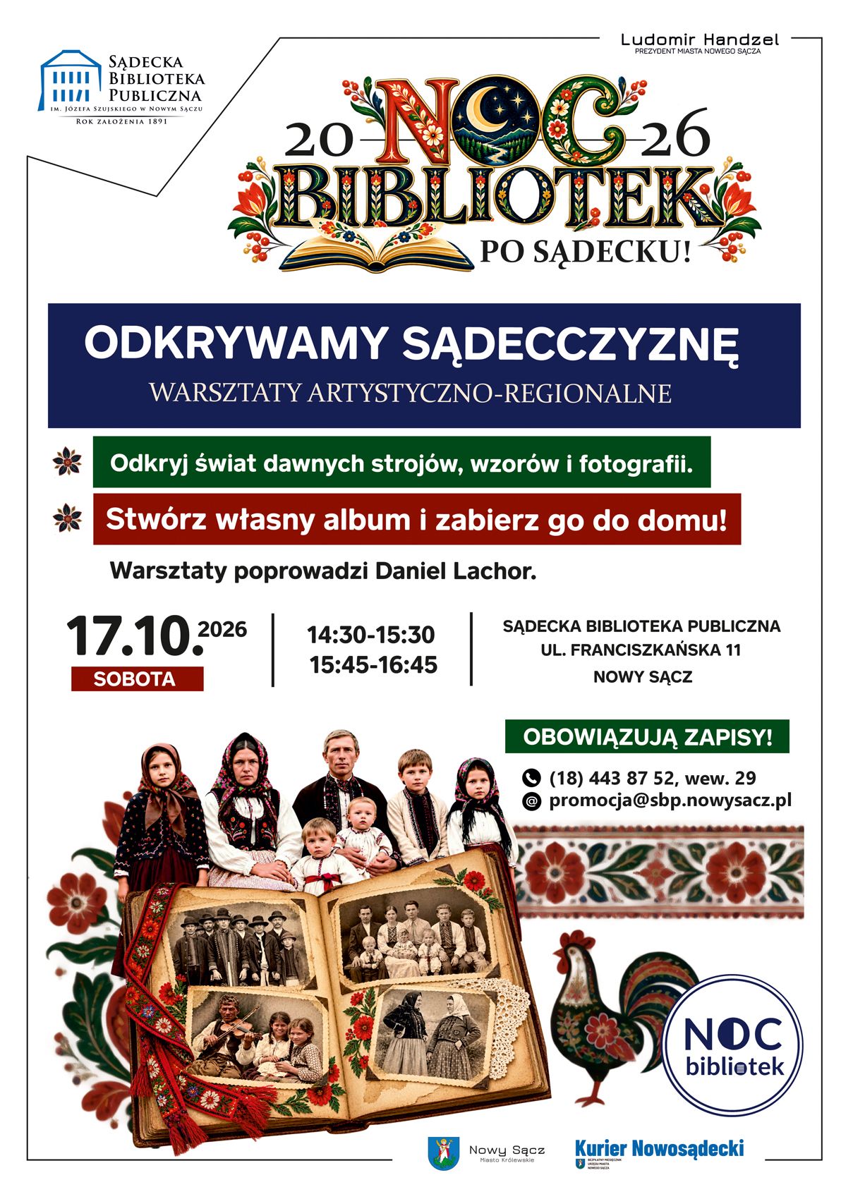 plakat warsztatów "Odkrywamy Sądecczyznę"