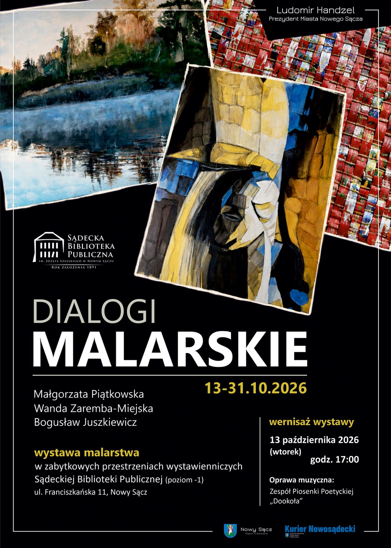 plakat wystawy malarstwa „DIALOGI MALARSKIE”