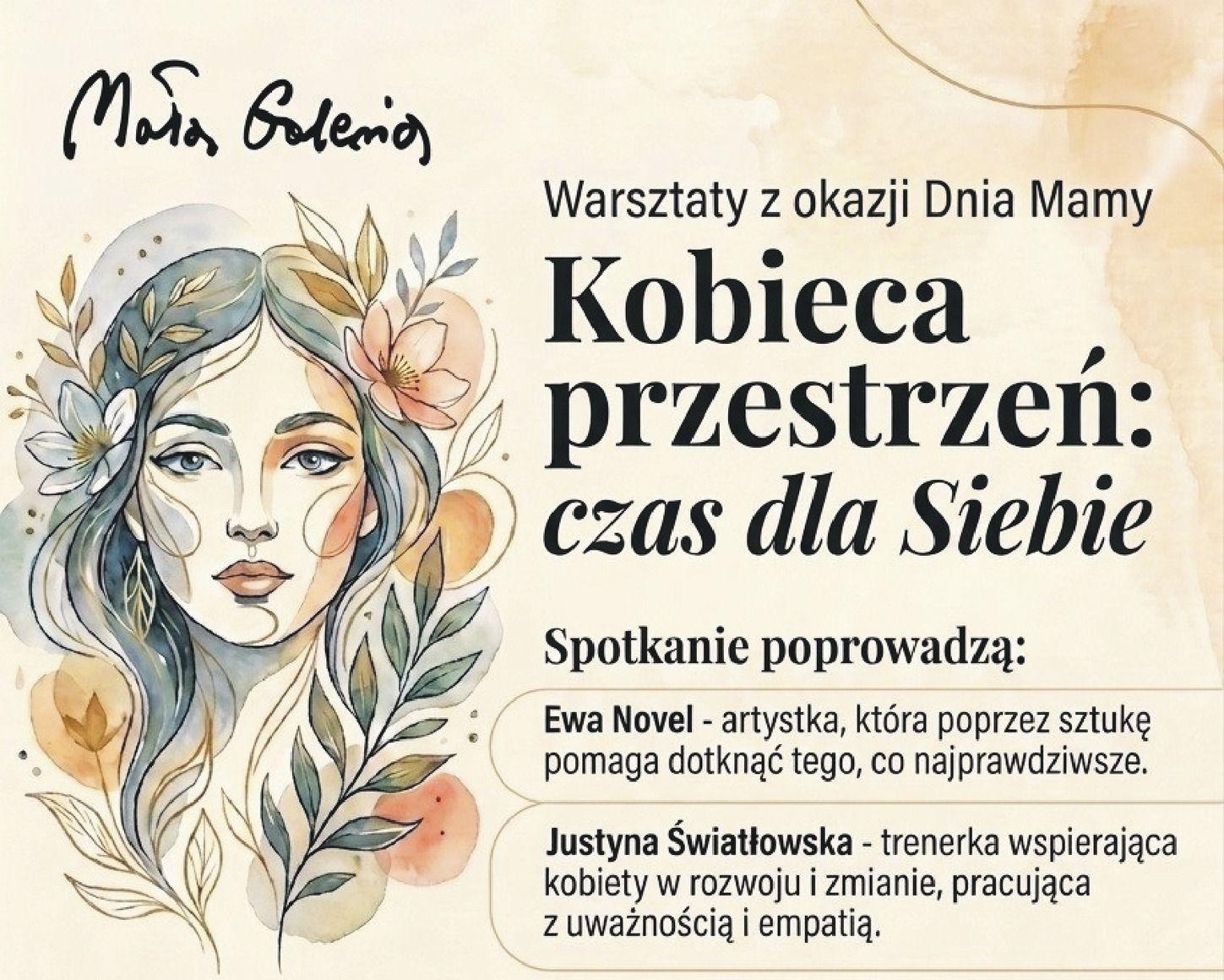 Plakat: Warsztaty z okazji Dnia Mamy 