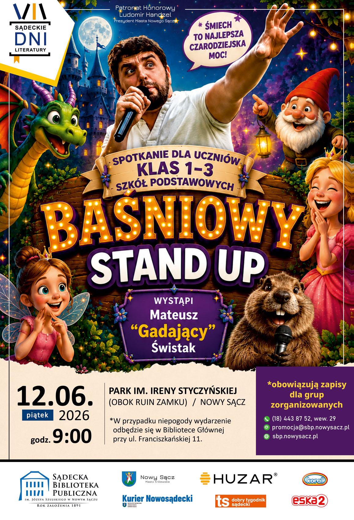 plakat Baśniowy Stand Up dla dzieci