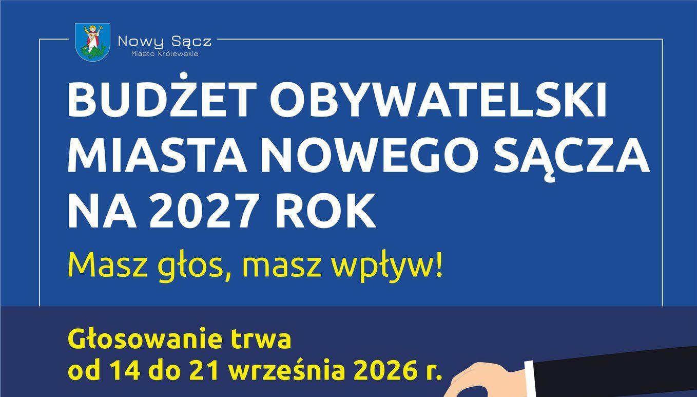 plakat Budżet Obywatelski 2027 głosowanie 