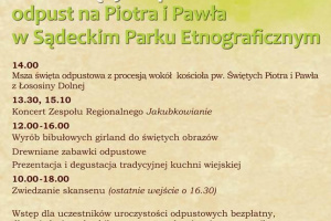 Odpust na Piotra i Pawła w Sądeckim Parku Etnograficznym / 2026