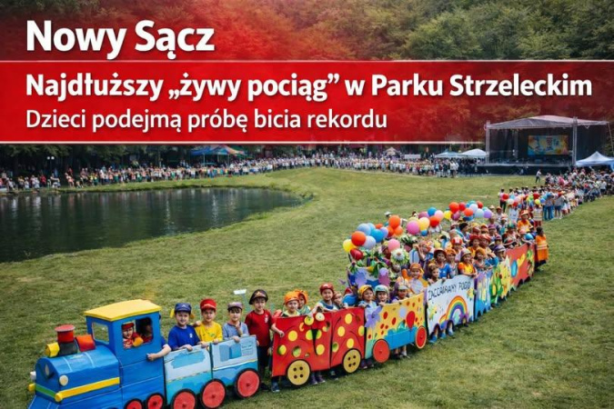 Dzień Dziecka w Parku Strzeleckim – powstanie najdłuższy „Żywy pociąg”