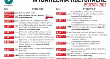  Wydarzenia kulturalne w Nowym Sączu wrzesień 2026