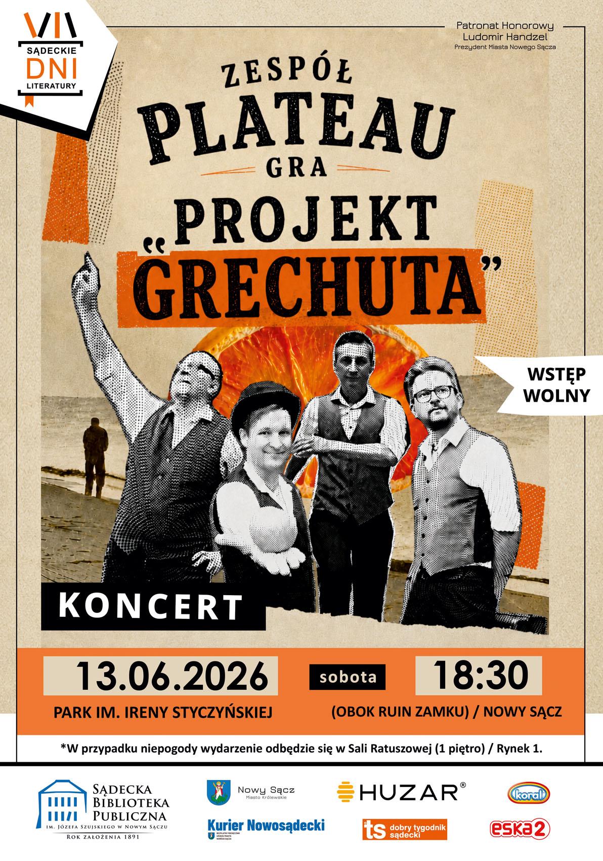 plakat koncert -projekt Grechuty 