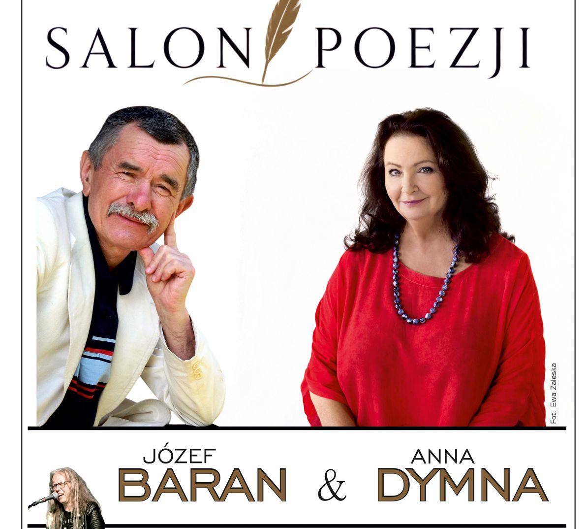 plakat Salon Poezji Anna Dymna i Józef Baran
