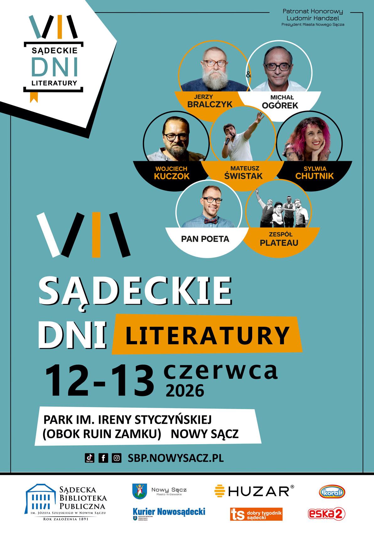 plakat VII Sądeckie Dni Literatury 