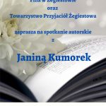[Żegiestów]: Janina Kumorek – spotkanie autorskie w Bibliotece