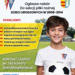 [Kamionka Wielka]: Skalnik Bogdański ogłasza nabór do sekcji piłki nożnej roczniki 2008 – 2014