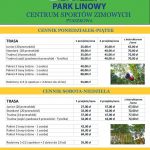 [Ptaszkowa]: Atrakcje w regionie – Park Linowy Centrum Sportów Zimowych w Ptaszkowej – cennik