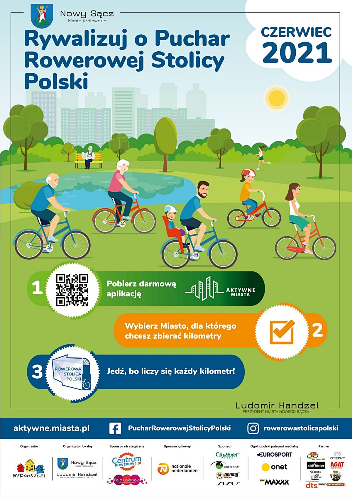 Plakat Rowerowa Stolica Polski 2021