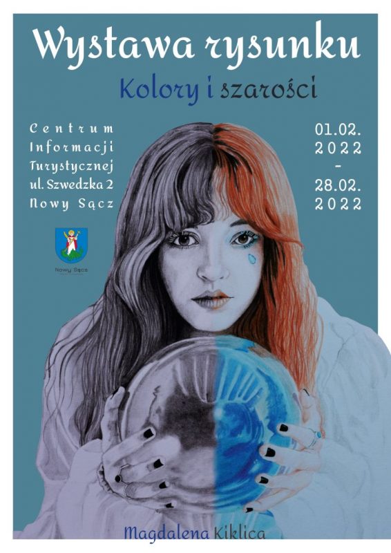 Plakat wystawy rysunku Magdalena Kiklica