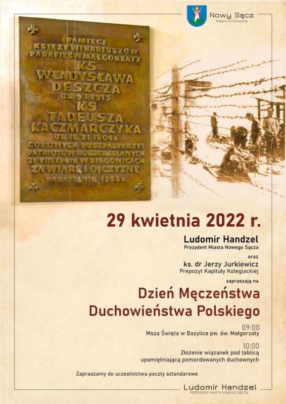 Plakat Dzień Męczeństwa Duchowieństwa Polskiego