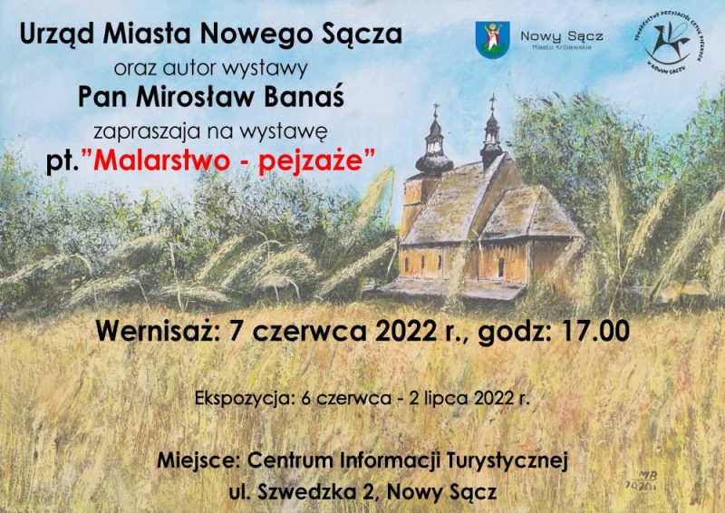 Plakat wystawy malarstwa Mirosława Banasia