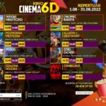 Plakat repertuarowy Kino 6D w Nowym Sączu
