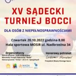 XV Sądecki Turniej Bocci