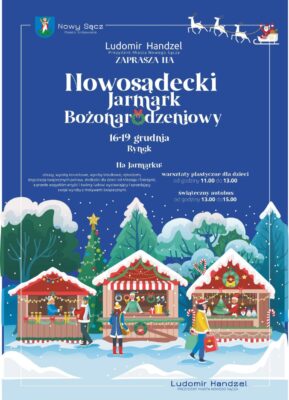 Plakat Nowosądeckiego Jarmarku Bożonarodzeniowego