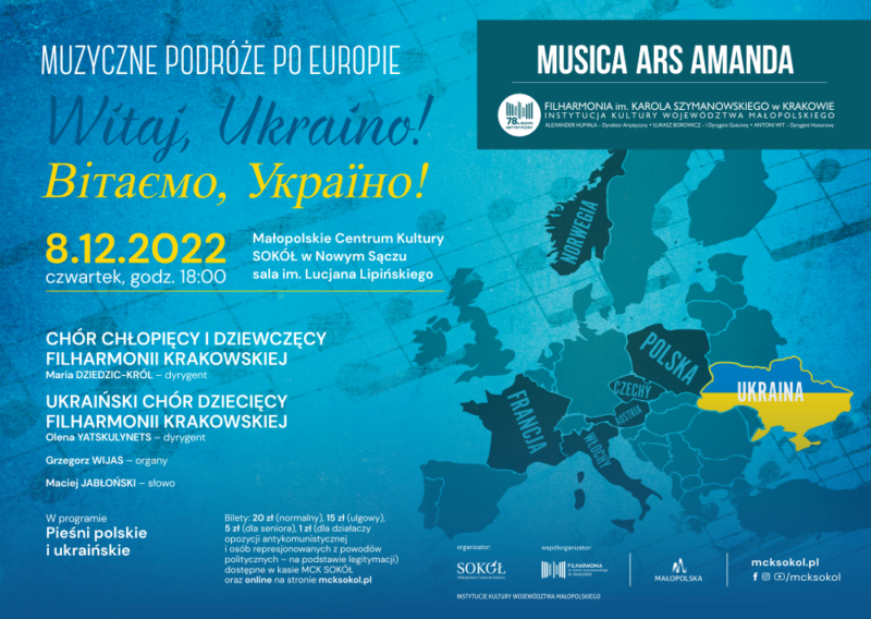 Plakat koncertu Witaj Ukraino!