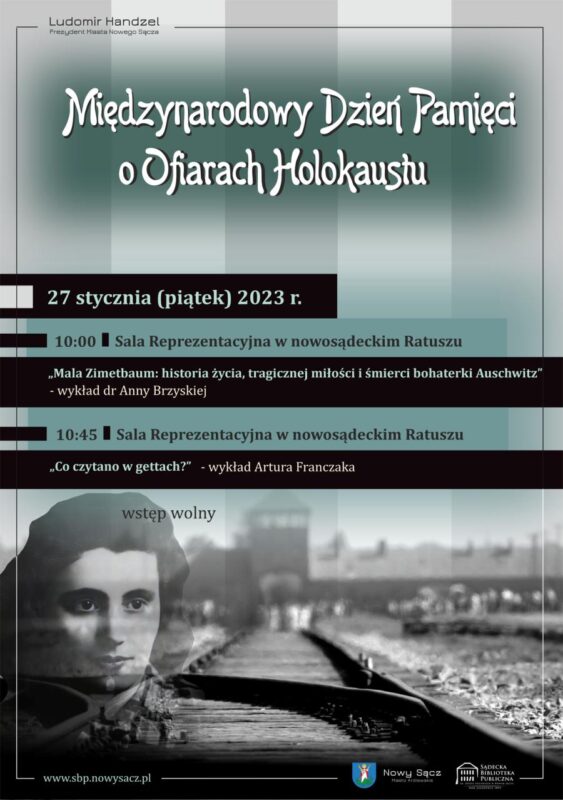 Plakat Międzynarodowy Dzień Pamięci o Ofiarach Holokaustu