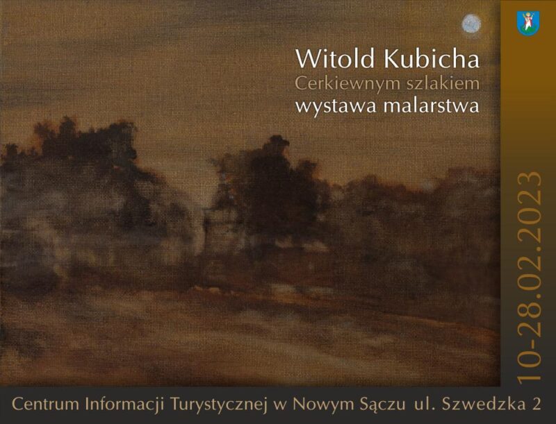 Plakat wystawy malarstwa Witolda Kubichy