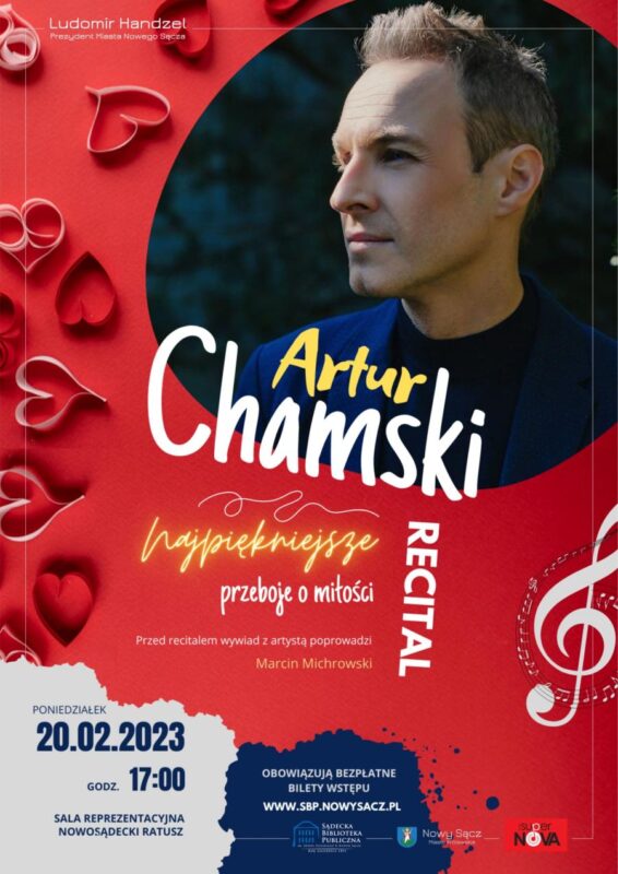 Plakat recitalu Artur Chamski