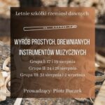 Wyrób prostych, drewnianych instrumentów muzycznych