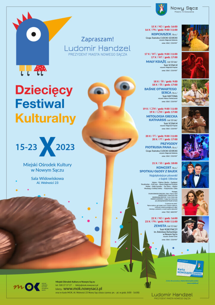 Dziecięcy Festiwal Kulturalny 15-23 października 2023 r.