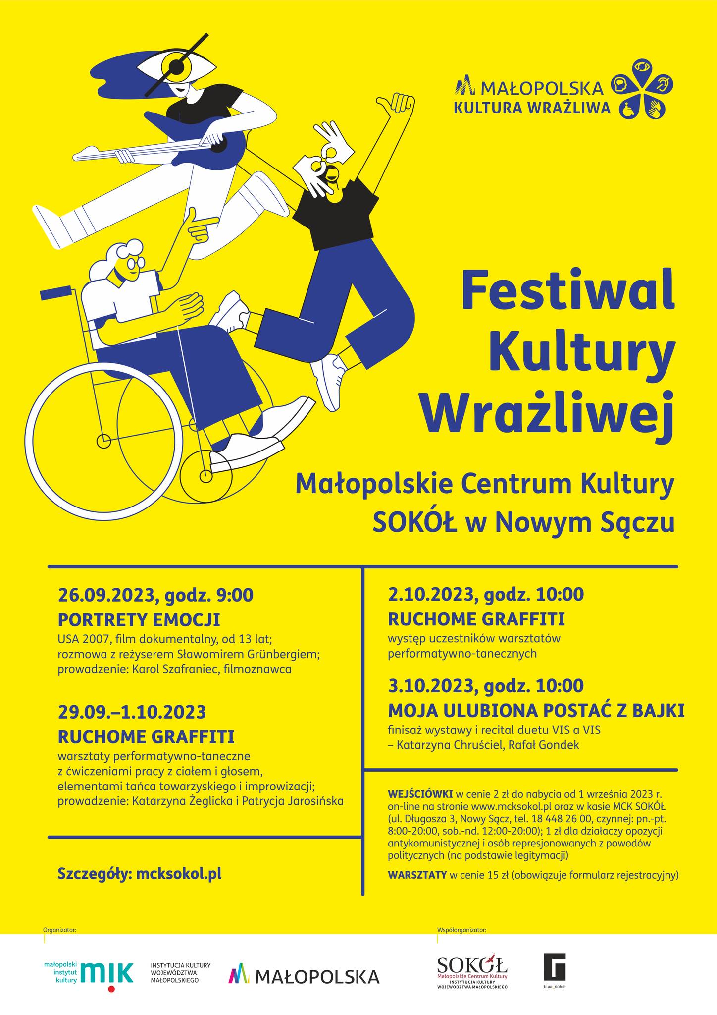 Festiwal Kultury Wrażliwej MCK Sokół w Nowym Sączu