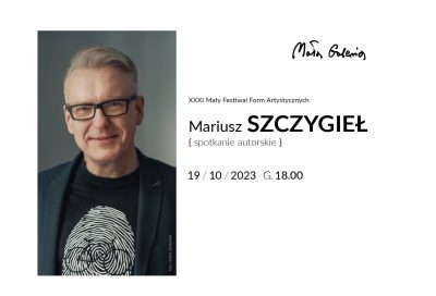 [spotkanie autorskie]: Mariusz Szczygieł – spotkanie autorskie