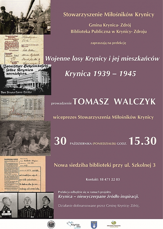 [Krynica-Zdrój]: Prelekcja „Wojenne losy Krynicy i jej mieszkańców w latach 1939 – 1945”