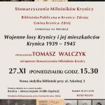 [Krynica-Zdrój]: Wojenne losy Krynicy i jej mieszkańców – Krynica 1939-1945