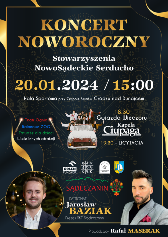 [Gródek nad Dunajcem]: Koncert Noworoczny Stowarzyszenie Nowosądeckie Serducho