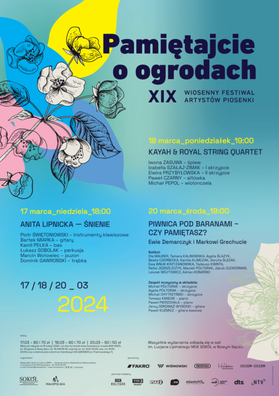 [wydarzenie]: XIX Wiosenny Festiwal Artystów Piosenki „Pamiętajcie o Ogrodach”