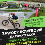 Zawody rowerowe na pumptracku w Piwnicznej-Zdrój