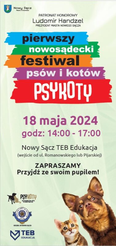 [wydarzenie]: Pierwszy Nowosądecki Festiwal Psów i Kotów ”PsyKoty”