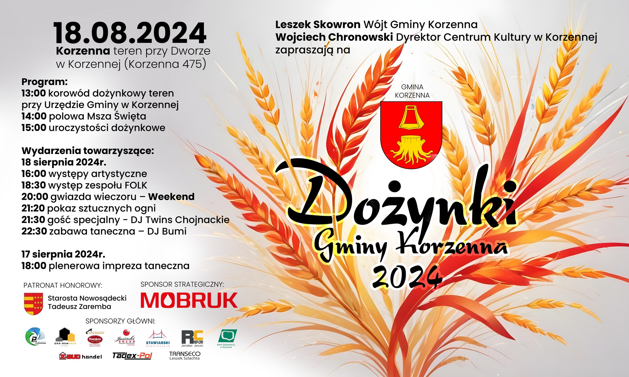 [Korzenna]: Dożynki Gminy Korzenna 2024