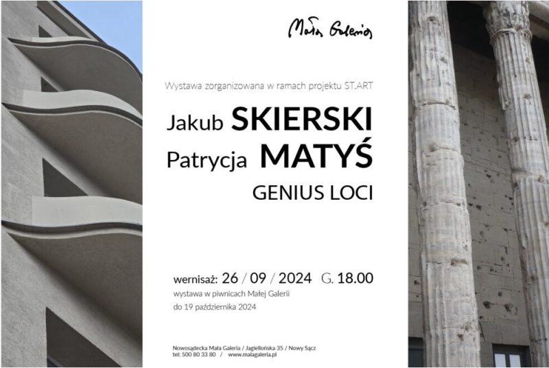 [wystawa]: Jakub Skierski i Patrycja Matyś “Genius Loci”