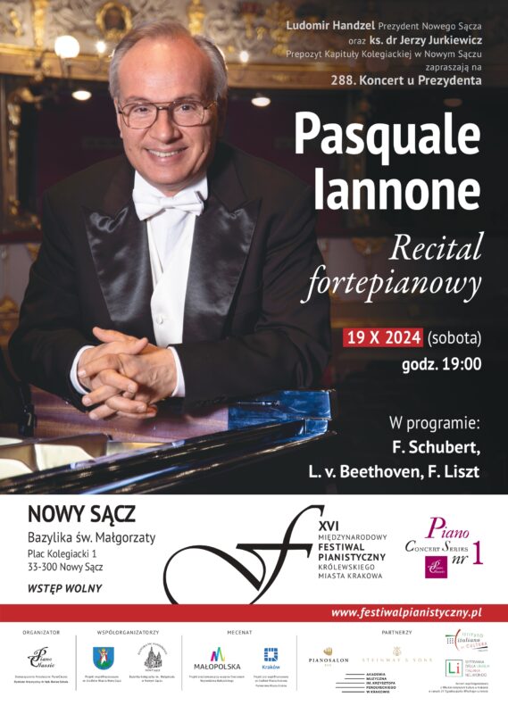 [wydarzenie]: 288. Koncert u Prezydenta „Pasquale Iannone”- recital fortepianowy