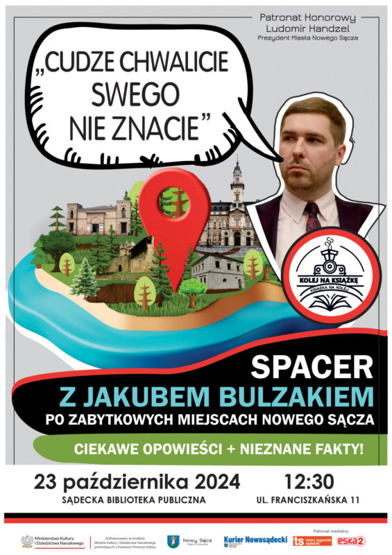 [wydarzenie]: „Cudze chwalicie swego nie znacie”– spacer z dr. Jakubem Bulzakiem