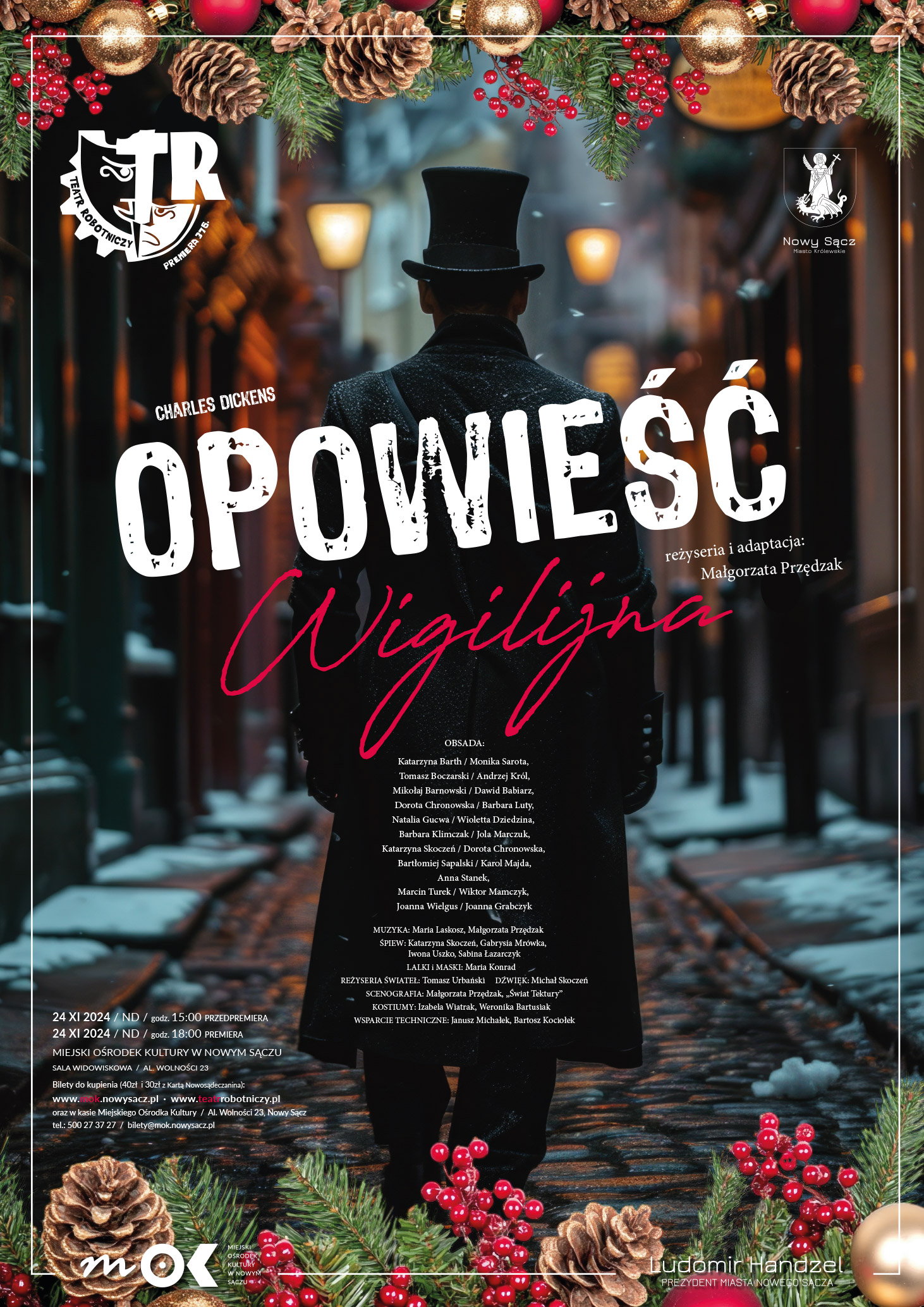 [Wydarzenie]:„Opowieść Wigilijna”- magia świąt na scenie w wykonaniu Teatru Robotniczego im .Bolesława Barbackiego