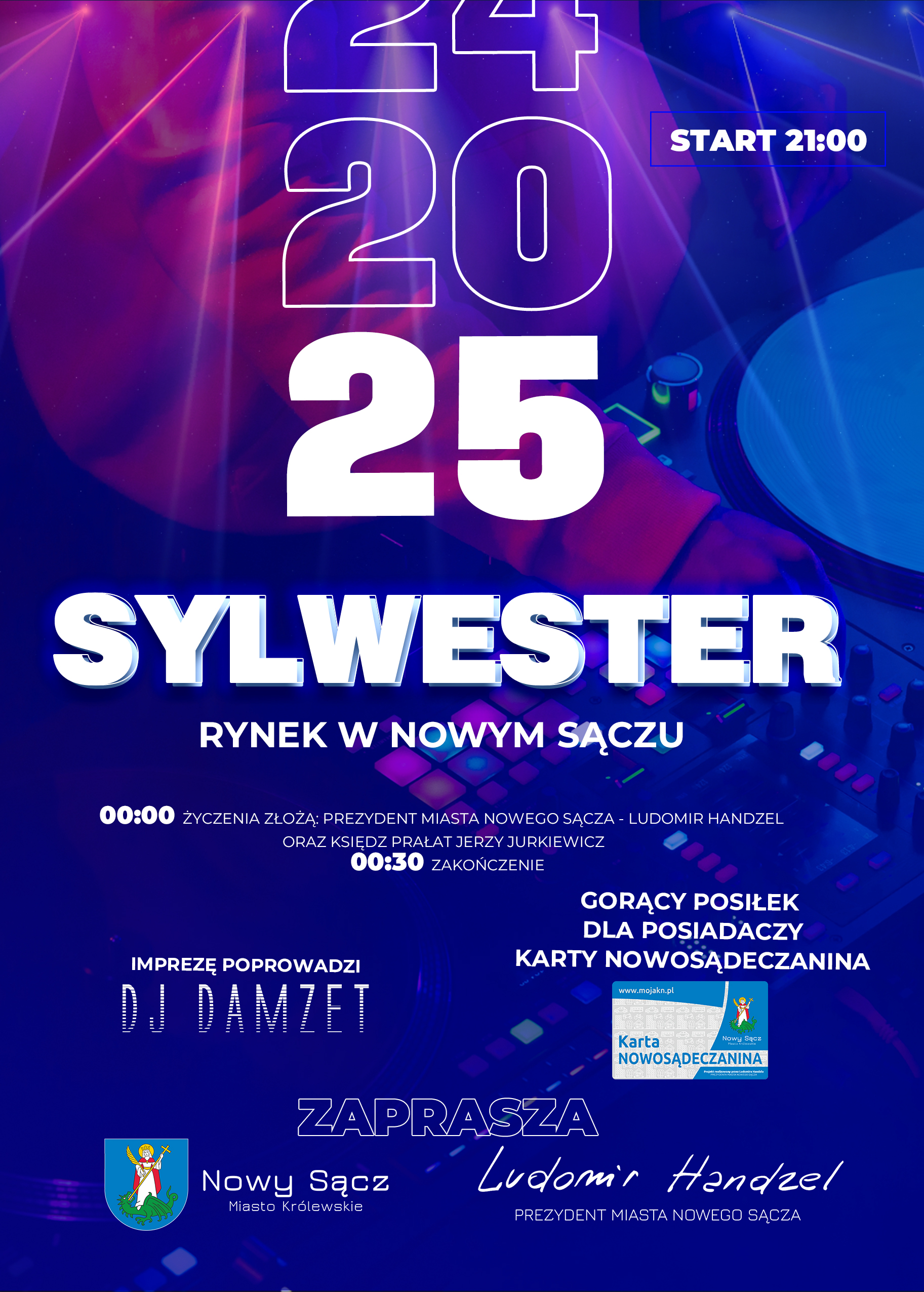 Sylwester w Nowym Sączu 2024/2025