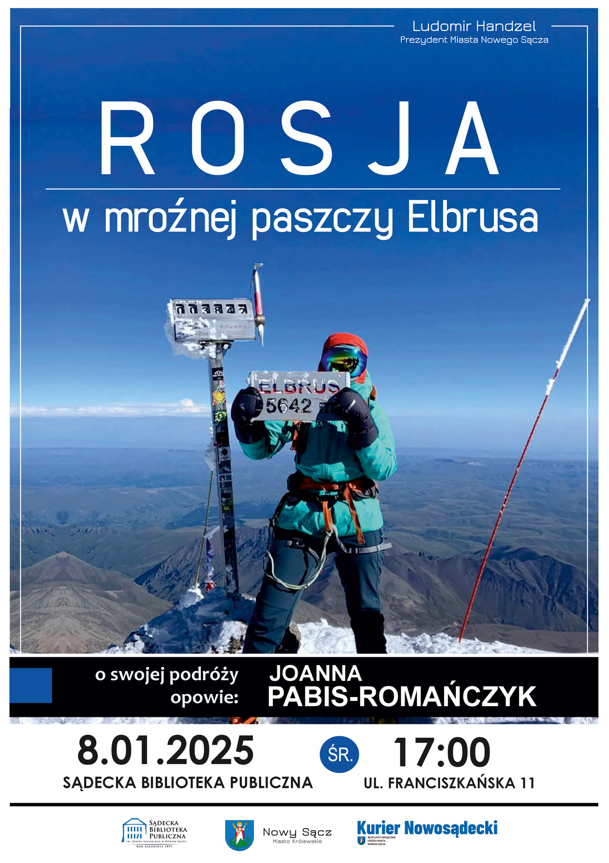 [Wydarzenie]: Spotkanie z Joanną Pabis-Romańczyk – relacja z wyprawy na Elbrus