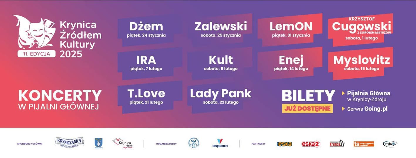 [Wydarzenie]:Krynica Źródłem Kultury 2025 – Koncerty
